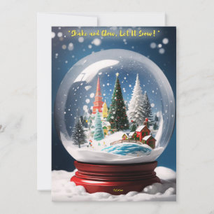 Shake and Glow, Let It Snow: Interactive Winter Holiday Card