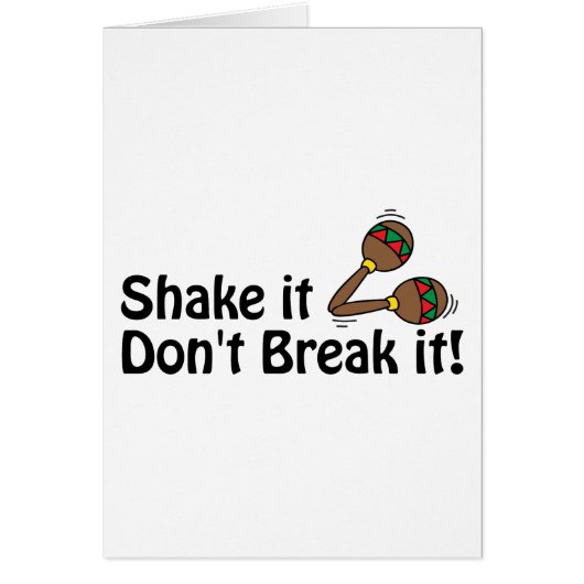 Shake it, Don't Break it. Cards (Front)