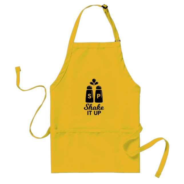 Shake It Up Salt And Pepper Gift Adult Apron (Front)