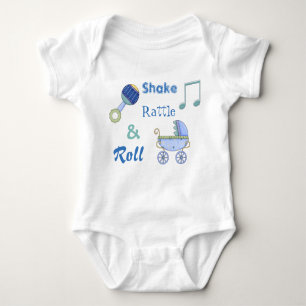 Shake Rattle and Roll Baby Boy's Bodysuit