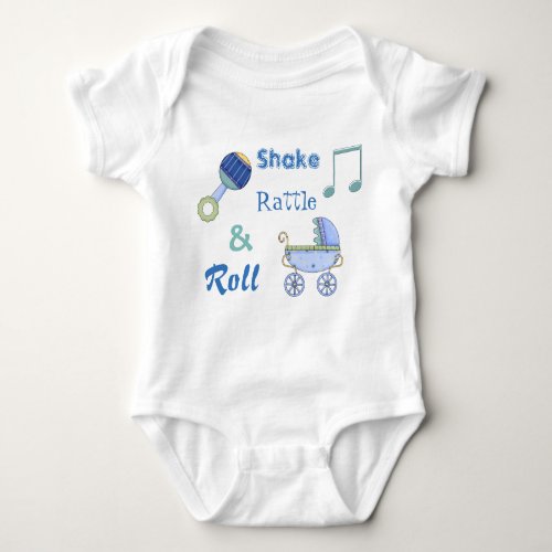 Shake Rattle and Roll Baby Boys Bodysuit