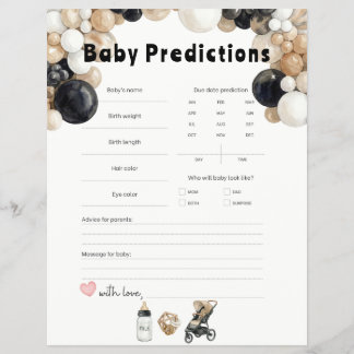 Shake, Rattle, Roll & Balloon Arch Baby Prediction Flyer