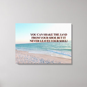 Shake the Sand Soulful Shoreline Design Canvas Print