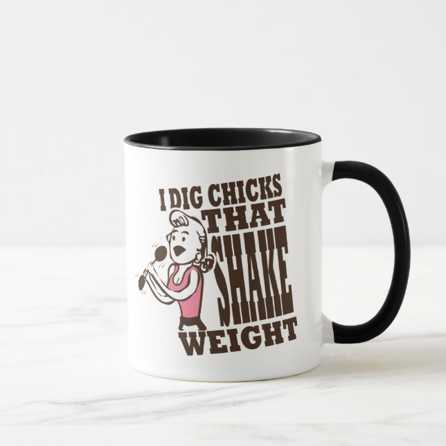 Shake Weight Funny Coffee Mug (Right)
