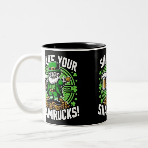 shake you shamrocks Two_Tone coffee mug