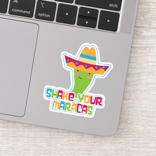 Shake Your Maracas Mexican Pepper Contour Sticker