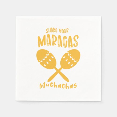 Shake Your Maracas Sombrero Maraca Mexican Gift Napkins