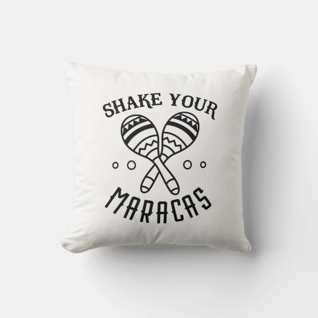 Shake Your Maracas Throw Pillow (Front)