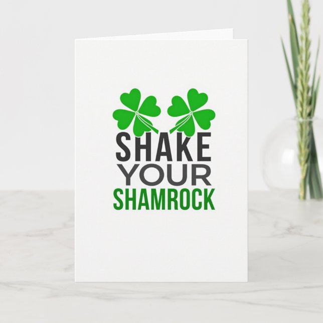 Shake Your Shamrock Happy Card (Front)
