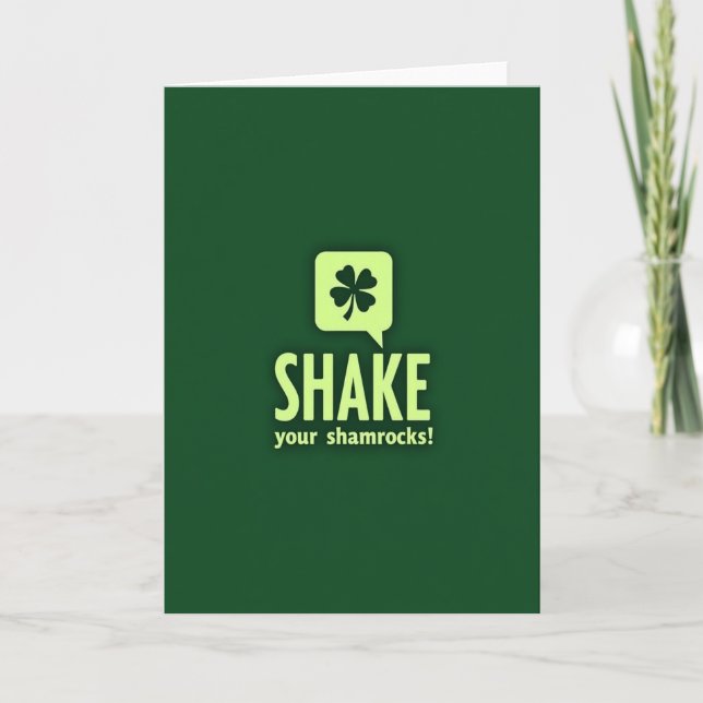 Shake Your Shamrocks Fun Card (Front)