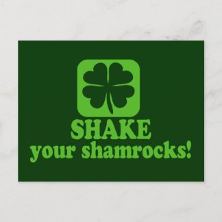 Shake Your Shamrocks Postcard