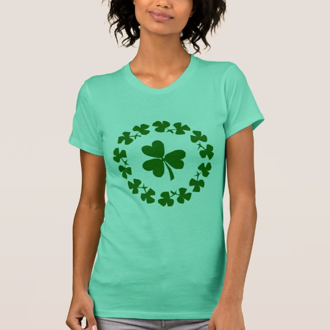 "SHAKE YOUR SHAMROCKS!" Womens T-Shirt (Front)