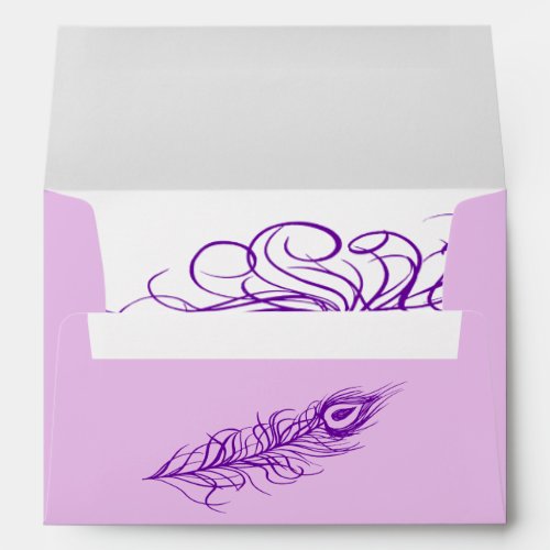 Shake your Tail Feathers Invitation Envelope turq