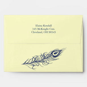 Shake your Tail Feathers Invite Envelope yellow