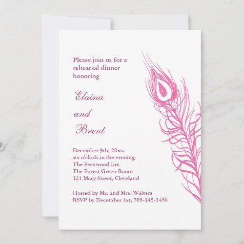 Shake your Tail Feathers Rehearsal Dinner 2 Invitation