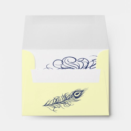 Shake your Tail Feathers RSVP Envelope yellow