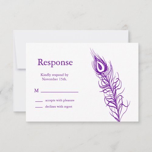 Shake your Tail Feathers RSVP (violet)