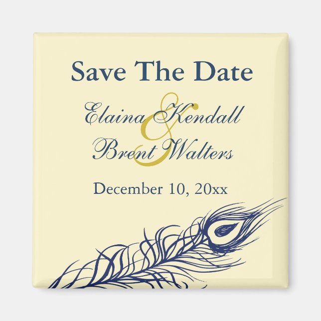 Shake your Tail Feathers Save the Date Magnet (Front)