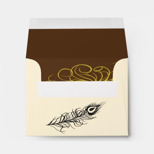 Shake your Tail Feathers Small Envelope brown