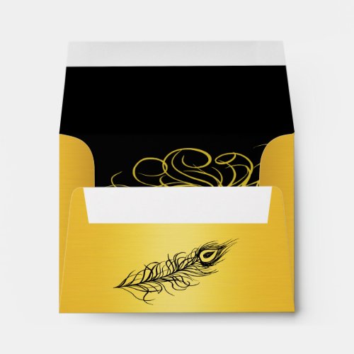 Shake your Tail Feathers Small Envelope gold