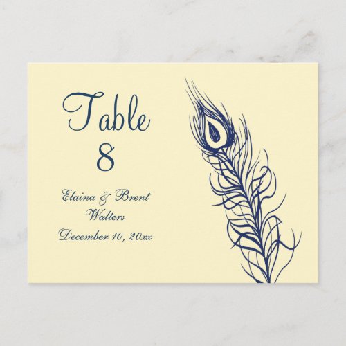 Shake your Tail Feathers Table Number