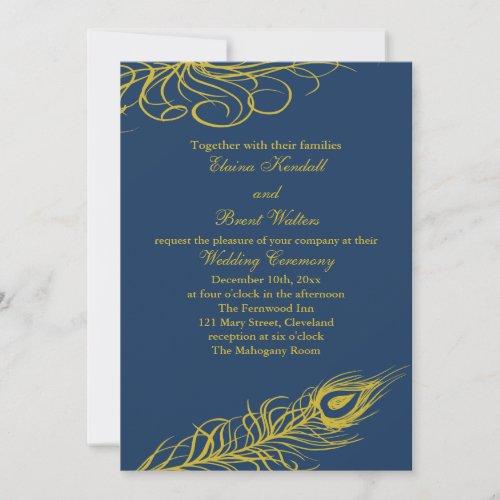 Shake your Tail Feathers Wedding Invitation