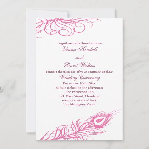Shake your Tail Feathers Wedding Invitation 2