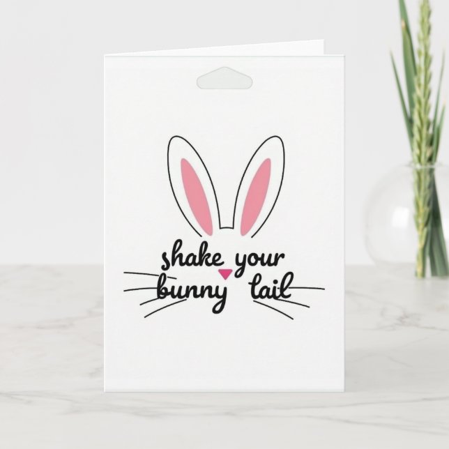 Shake Your Tail Funny Spring Card (Front)