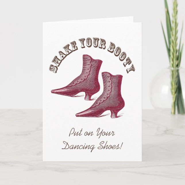 Shake Your (Victorian) Booty - Dance Invitation (Front)