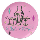 Shaken or Stirred? Dinner Plate (Front)