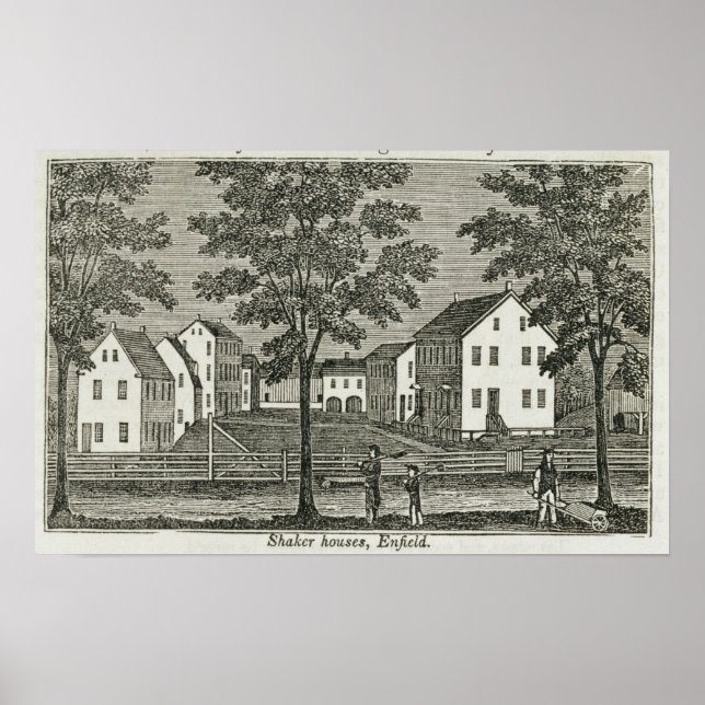 Shaker houses in Enfield Poster (Front)