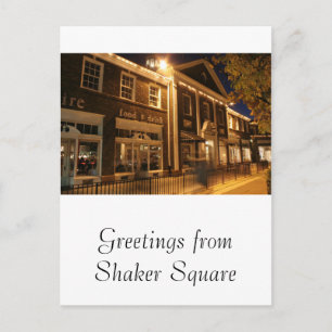 Shaker Square at Night - 1 Postcard