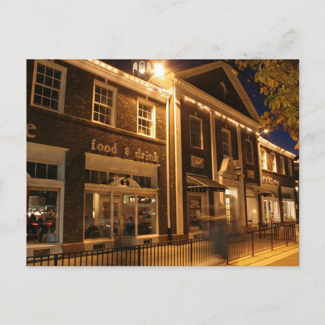 Shaker Square at Night - 1 Postcard (Front)