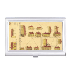 SHAKER VILLAGE MAP, 1849 BUSINESS CARD HOLDER