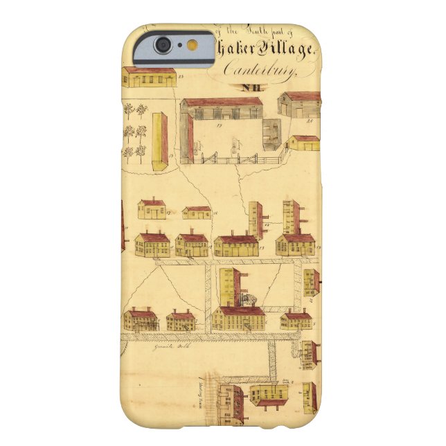 SHAKER VILLAGE MAP, 1849 Case-Mate iPhone CASE (Back)