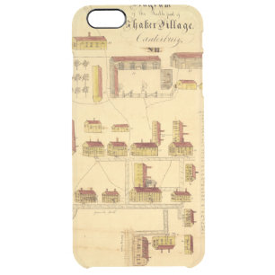 SHAKER VILLAGE MAP, 1849 CLEAR iPhone 6 PLUS CASE