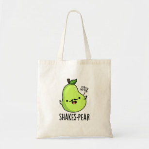Shakes-pear Funny Pear Fruit Pun Tote Bag