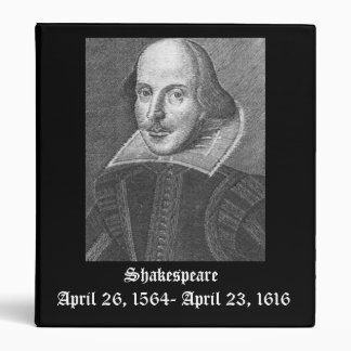 Shakespeare7, April 26, 1564- April 23, 1616, S... 3 Ring Binder