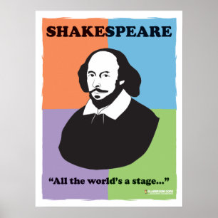 Shakespeare 18" x 24" Colorful Classroom Poster
