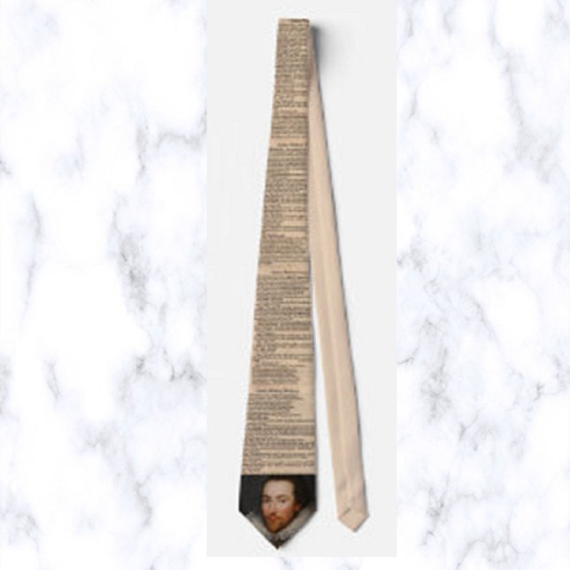 Shakespeare and Hamlet Neck Tie (Creator Uploaded)