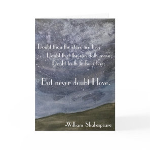 Shakespeare Art Card