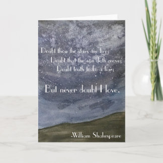 Shakespeare Art Card
