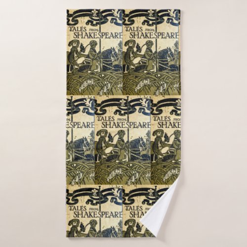 Shakespeare Art Nouveau Bath Towel