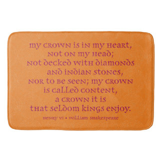 Shakespeare bath mat