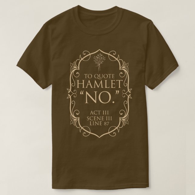 Shakespeare bookish literature poet 9 T-Shirt (Design Front)