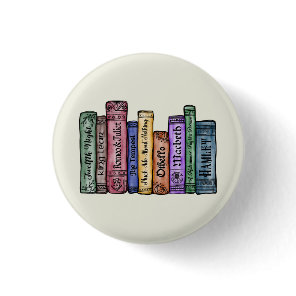 Shakespeare Books No.1 Button