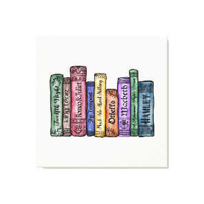Shakespeare Books No.1 Canvas Print