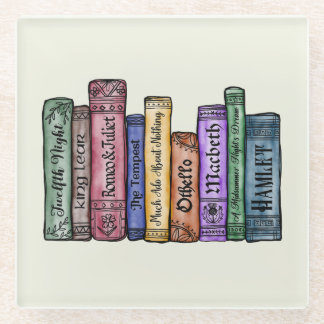 Shakespeare Books No.1 Glass Coaster