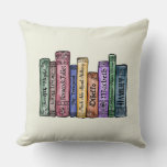 Shakespeare Books No.1 Throw Pillow