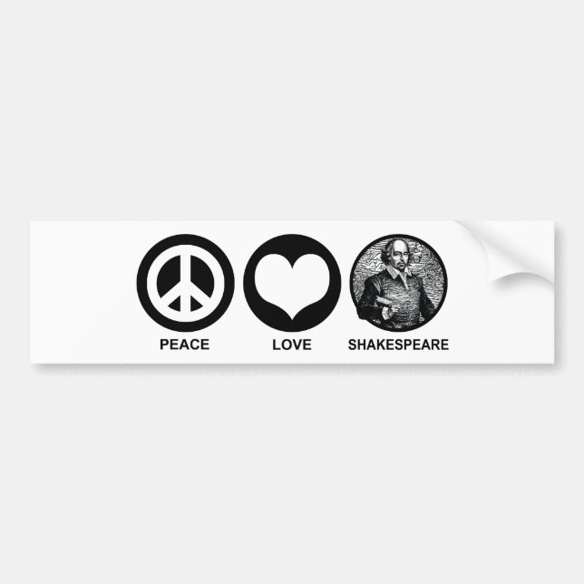 Shakespeare Bumper Sticker (Front)
